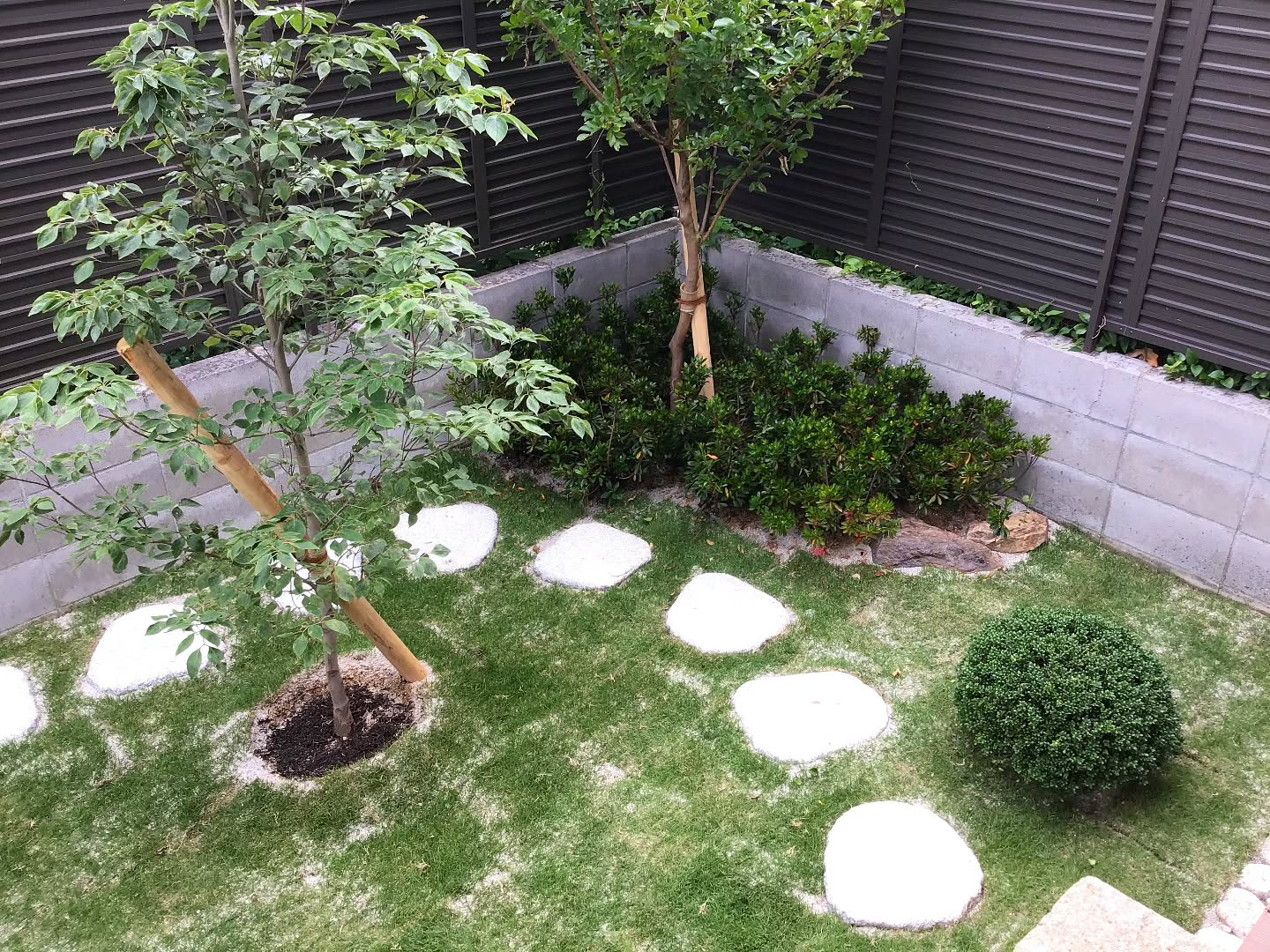 朝ドラに出てくるような庭にして欲しいと、、、