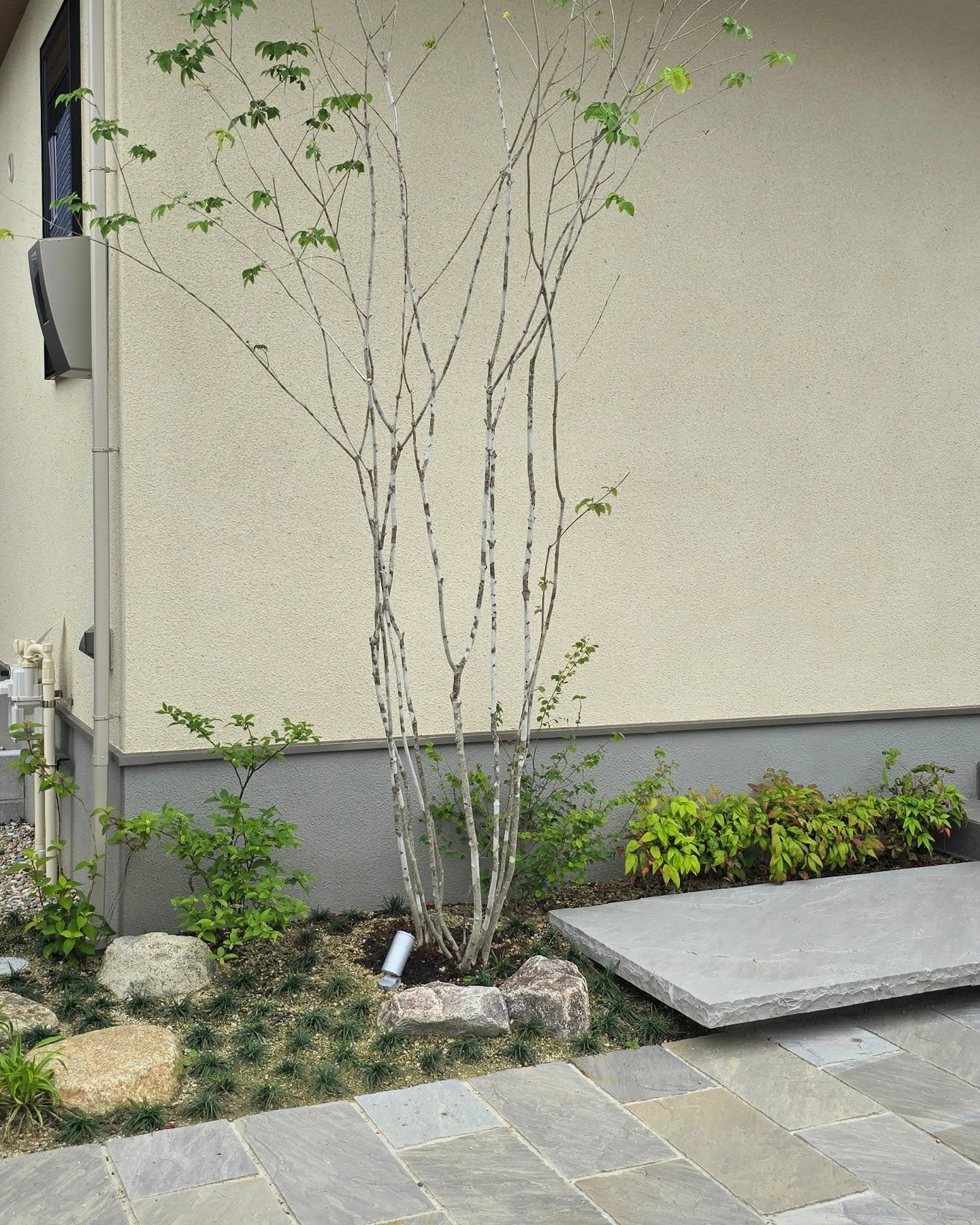 家族と共にあるお庭。