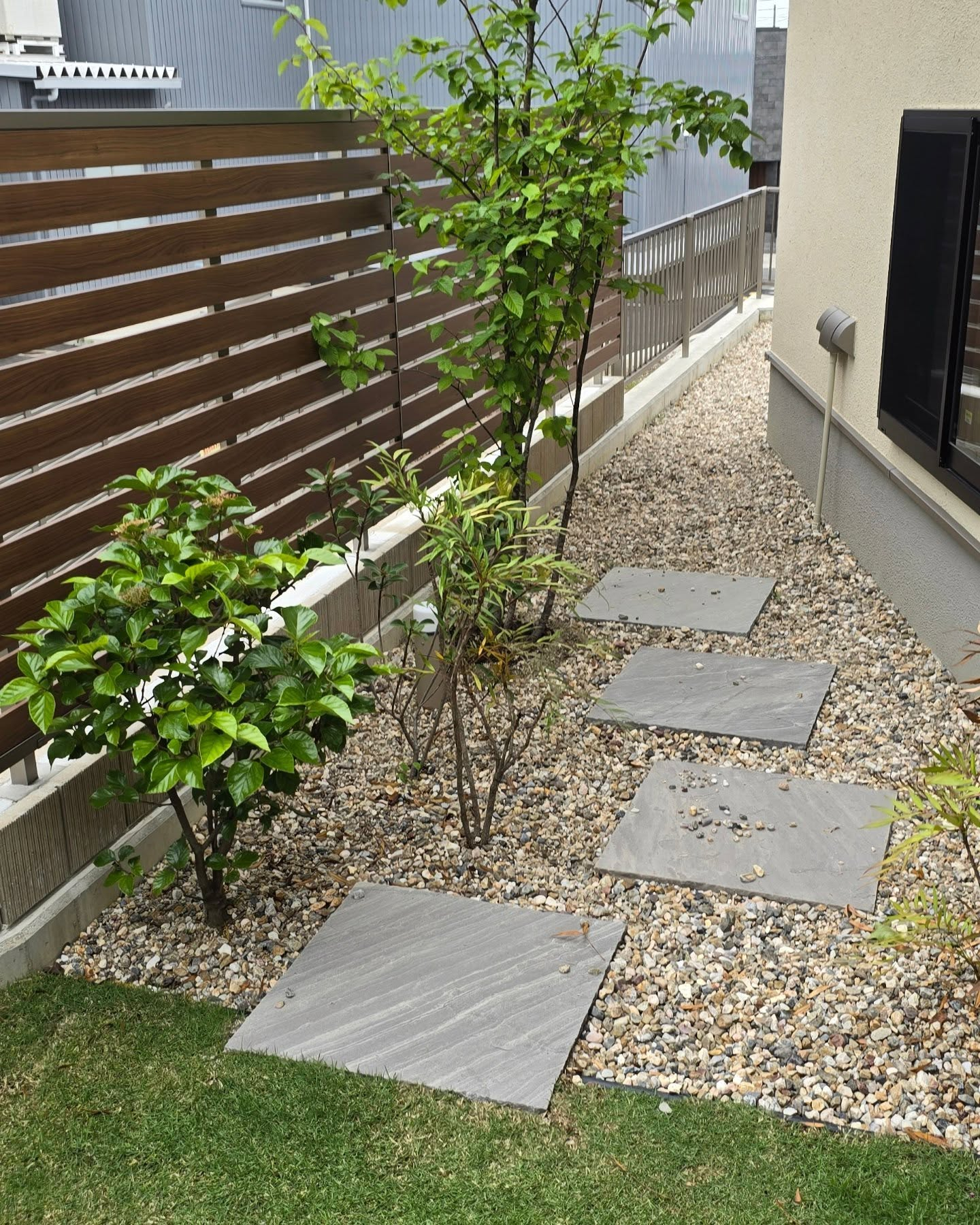 家族と共にあるお庭。