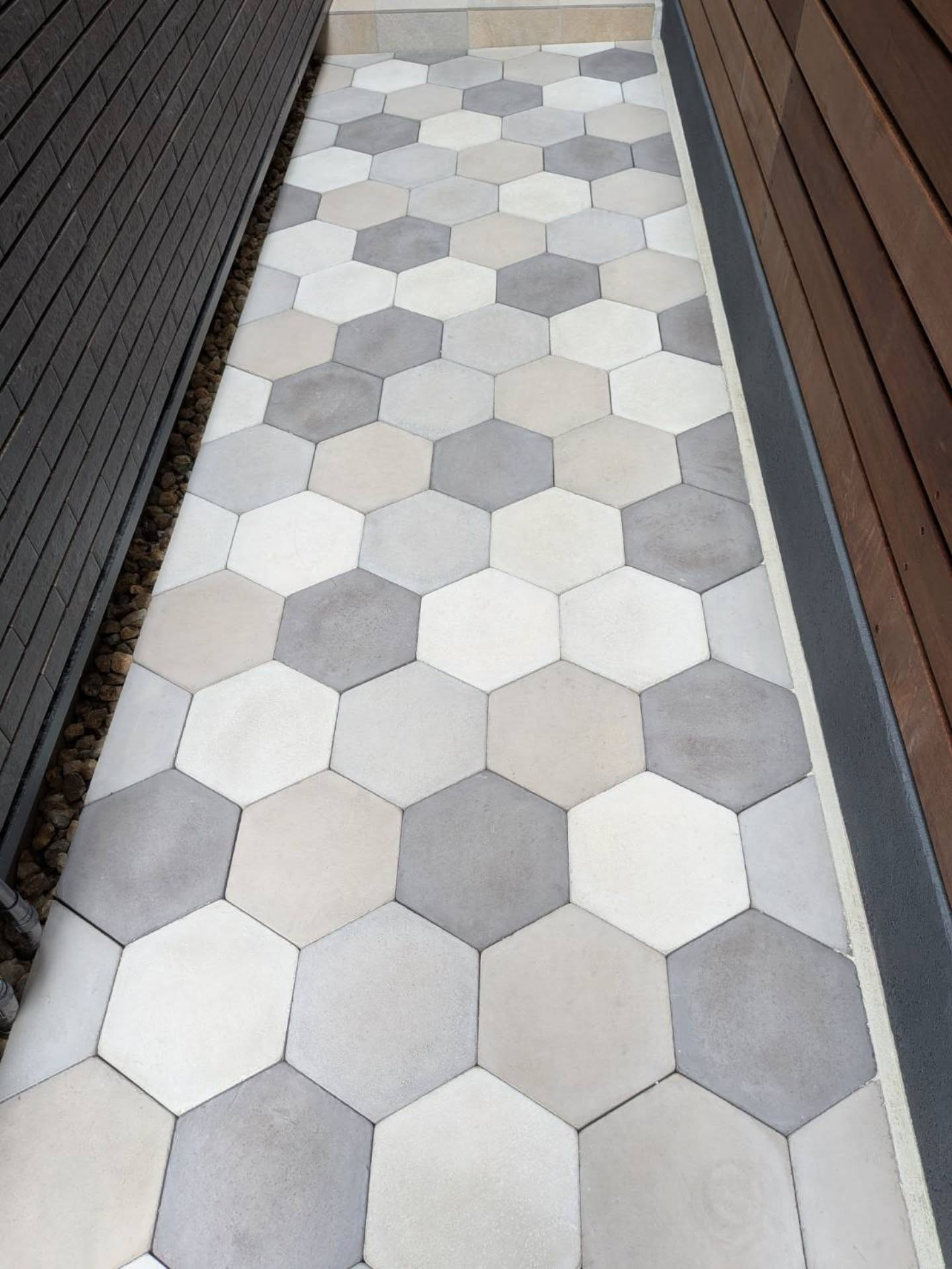 六角形の楽しい道。