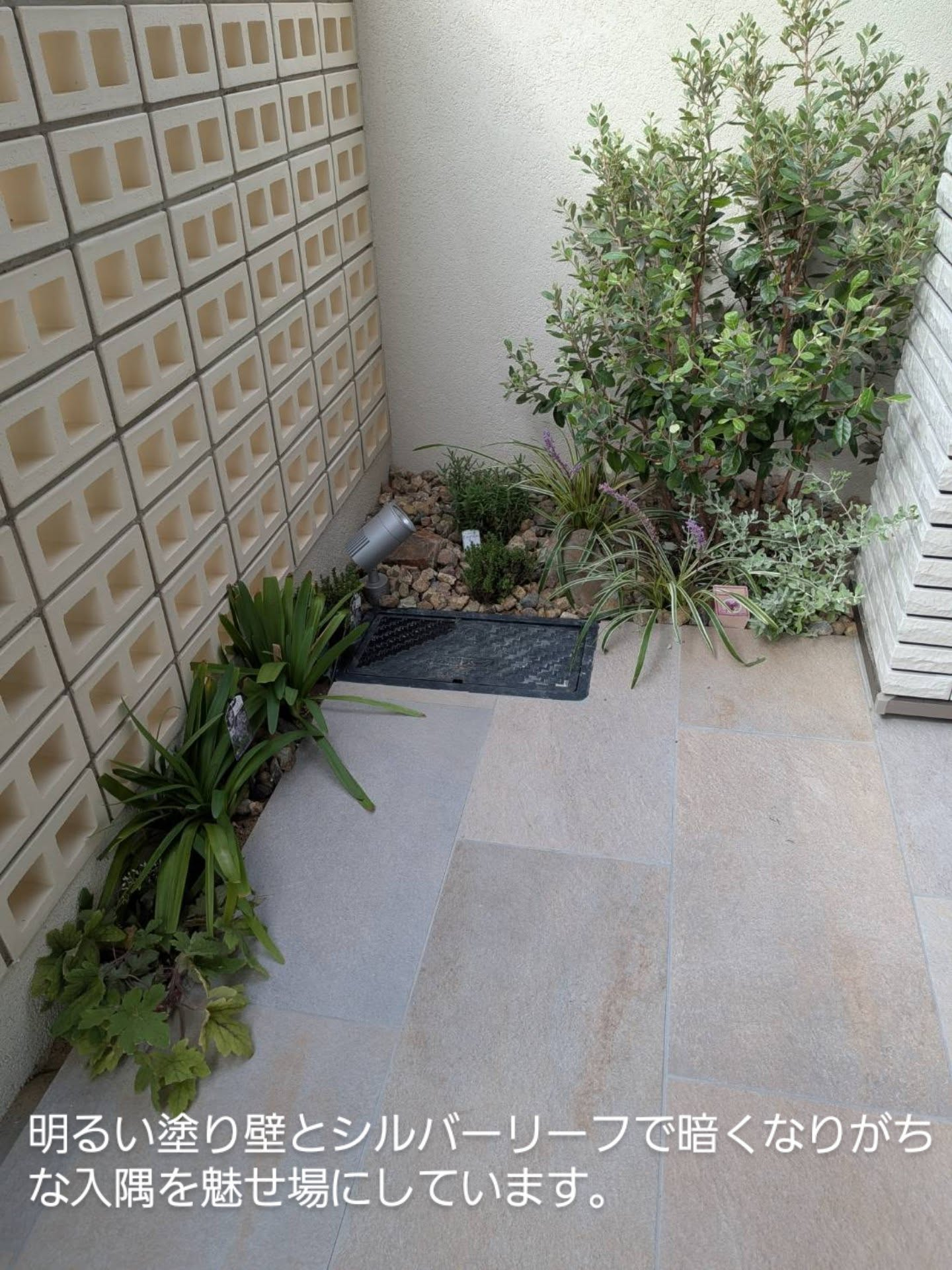 玄関からすぐ道路という状況です。