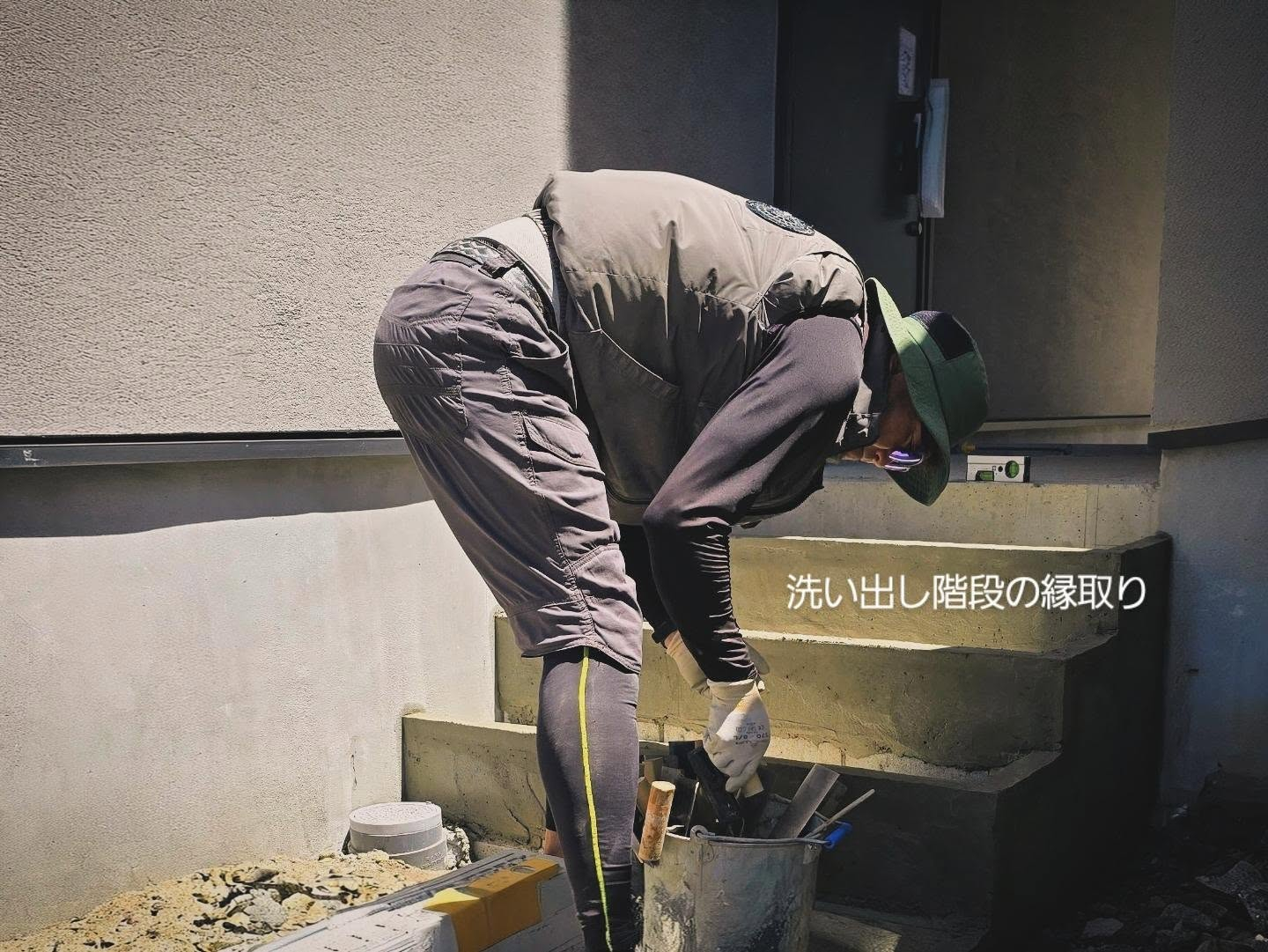 奥行きのある、洗い出しの導線。