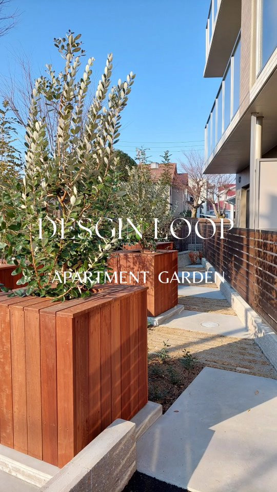 昨日のマンション外構工事　